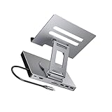 Oxtxuzdm Faltbare Rotierende Laptop Ständer Mit Typ C Adapter 100W Lade RJ45 Networking...