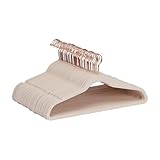 Amazon Basics Kleiderbügel für Anzüge, Samt, schmal, rutschfest, 50 Stück,...