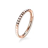 20G Septum Clicker Ring Daith Ohrringe Conch Schmuck Nahtloser Clicker Ring Seitenpyramide...