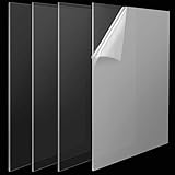 CHEUKYIU 4 Stück 30x30cmx3mm Acrylplatte Transparente Plexiglas Platten Klare...