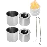 babominimer Bioethanol-Brenner-Set, komplettes Set, mit Edelstahlkonstruktion und...