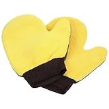 Abaodam 2 Stück Mikrofaser Autowaschhandschuhe mit Daumen Waschhandschuh für Präzise...