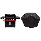 Char-Broil Gas2Coal 440 Hybrid Grill - 4 - Brenner Gas & Kohlegrill mit Seitenbrenner,...