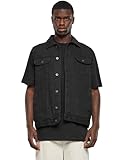 Urban Classics Gr. S Herren Denim Vest TB 514 Regular Fit - Schwarz (blackraw 12) - M