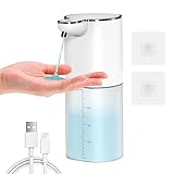 Automatischer Seifenspender Wandbefestigung,Gcstnn 400ml Flüssigseifenspender USB-C...