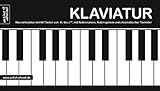 Klaviatur: Ausklappbare Klaviertastatur mit 88 Tasten von A'' bis c''''', mit Notennamen,...
