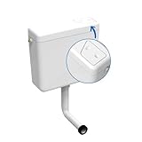 kör4u Spülkasten mit Start/Stop-Funktion, 9 Liter Füllvolumen, Weiß – Wassersparend,...