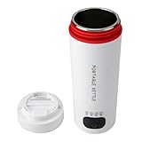 HarBin-Star Reise Elektrischer Wasserkocher Klein, 450ml Tragbare Heizbecher mit 304...