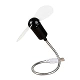 REY ELECTRONICA Mini USB Ventilator leise mit flexiblem Hals für...