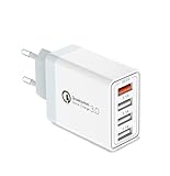 33W USB stecker mehrfach Ladegerät für iPhone iPad Samsung Galaxy S22 S21 S20fe S10 S9...