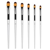 KALIONE Filbert-Pinsel-Set, professionelle Künstlerpinsel, flexibles Nylonhaar,...