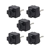 LARRO Wippschalter 5 Stück Maus quadratisch Mikroschalter Taste EVQP0E07K Schwarze...