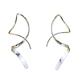 Ohrringe für Frauen Spiral-Einfädler-Ohrringe 925er Sterlingsilber-Ohrringe,...