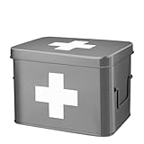 Flexzion Medizinbox, Hausapotheke box, Apothekenbox - 33x21x19cm Medikamenten...