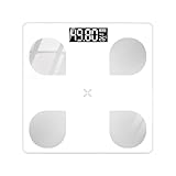 UUE Körperfettwaage mit Bluetooth & App, Personenwaage bis 180 kg (400 lbs), 16...