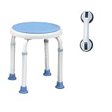 FIVMEN Duschhocker Duschstuhl 360° Drehbarer Badhocker Duschhilfe...