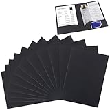 12 Stück Kraftpapier Dokumentenmappe Mappe A4 Präsentationsmappe mit 2 Fächern Tasche...