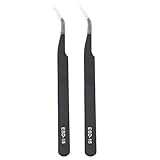 Mtlavishness esd-15 antistatische Pinzette, gebogene Pinzette aus Edelstahl,...