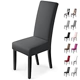 Stuhlhussen 2Stück,Stretch-Stuhlbezug elastische moderne Husse Elasthan...