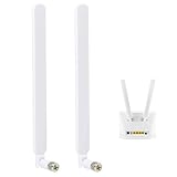 EuAcesry Externe Antenne 4G LTE SMA Male 10dBi, 2Pcs WiFi pc Antenne für LTE...