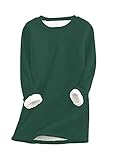 OMZIN Damen-Sweatshirts mit Fleece-Futter, warmer Pullover, Tops, Teenager, Mädchen,...