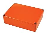 Druckguss-Stomp-Box, Orange, Gehäusematerial, Aluminium-Druckguss, Gehäusetyp: klein,...