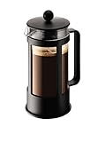 Bodum Kenya Kaffeebereiter - 350ml / 3 Tassen - Manuelle French Press aus Borosilikatglas...