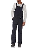 Amazon Essentials Herren Wasserfeste, isolierte Schnee-Latzhose, Schwarz, M