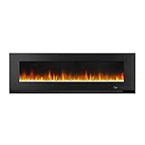 Amazon Basics Elektrischer Kamin und Heizgerät, 152 cm, zur Wandmontage, LED, mehrfarbig,...