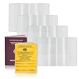 Impfpass Hülle Set - Schutzhülle transparent Impfausweis - Reißfeste Impfpasshülle -...