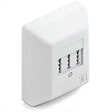 deleyCON 1 Stück Telefondose TAE NF/F Anschlussdose NFF 2X Telefonanschluss +...