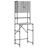 vidaXL Waschmaschinenschrank Grau Sonoma 67x48x194 cm Holzwerkstoff