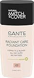 SANTE Naturkosmetik Radiant Care Foundation 02 Rose Linen, vegane Foundation mit...