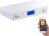 auvisio Küchenradio Unterbau: Stereo-FM-Küchen-Unterbauradio mit Bluetooth, Timer,...