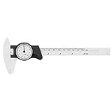 0-150 mm Messschieber mit Uhr Analog Dial Caliper Ablesung 0,1 mm Kunststoff...