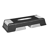 GORILLA SPORTS® Stepper Fitness - 3 Niveaux de Hauteur Réglable, Stable, Pieds...