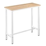 WOLTU 1x Bartisch Bistrotisch Stehtisch Esstisch, Metallgestell, Tischplatte aus...