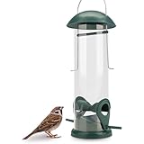 WILDLIFE FRIEND 20 cm Vogelfutterspender - Körnerfutterstation aus Kunststoff mit Zwei...