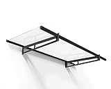 Canopia by Palram Vordach für Haustür Bremen 2050 Pultvordach 205 x 94 cm Grau...