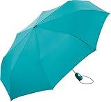 FARE Mini-Taschenschirm (Petrol) - 18 Farben Premium-Regenschirm...