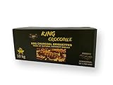 King Crocodile Kokosnuss Kohle mit Langer Brenndauer I Grillkohle Hexagonal I wenig Asche...