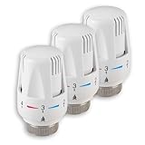 3 Stück Heizkörperthermostat,Thermostatkopf Heizkörperventil,Thermostat-Kopf...