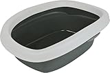 TRIXIE Katzentoilette Carlo - abnehmbarer Rand - leicht zu reinigen - Kunststoff -...