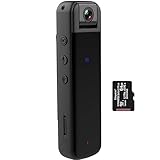 Recall BodyCam Körperkamera, Mini-Stift, 1080P, HD, kleine Körperkamera mit Audio und 16...