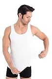 UNDEREA 5er Pack Herren Tank Top Classic Unterhemd - gekämmte Feinripp 100% Baumwolle...