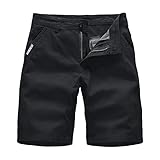 Cargoshorts Herren Sommer Kurze Hose Casual Einfarbig Cargohose Kurz Funky Cargo Shorts...