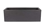 BigDean Pflanzkübel 80x30 cm groß - Granitstein-Optik in Anthrazit - Für...