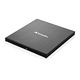 Verbatim Externer Slimline Bluray Writer mit USB 3.2-Kabel, externer DVD und Bluray...