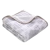Musselin Babydecke Sommer für Babys Kinder dünne atmungsaktive Sommerdecke Puckdecke...