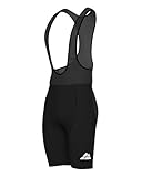 DANISH ENDURANCE Men’s Cycling Bib Shorts M Black/Black 1-Pack